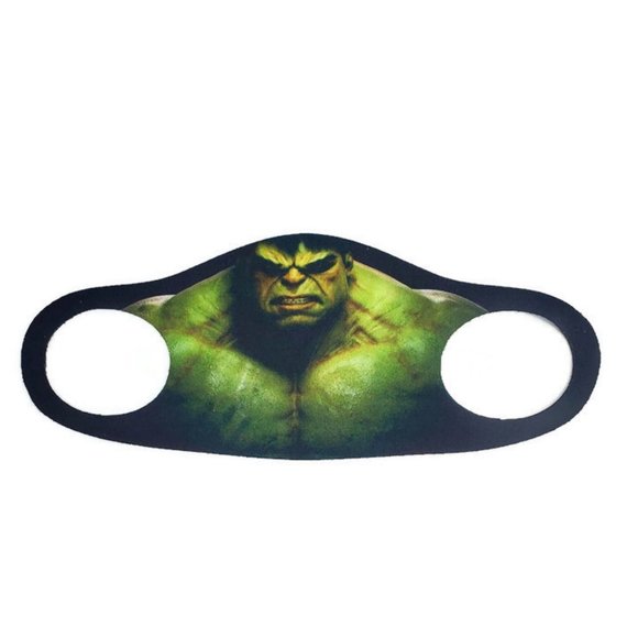 Hulk reusable, breathable soft cloth face mask.  *Youth* - Picture 1 of 3